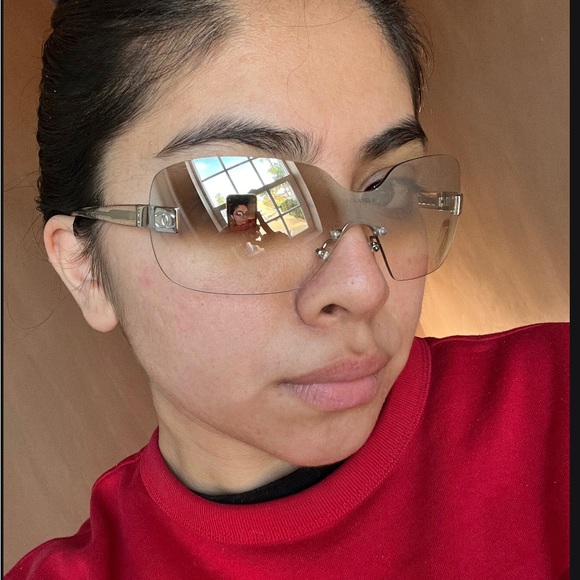 Authentic Chanel Shield Sunglasses - Picture 5 of 5